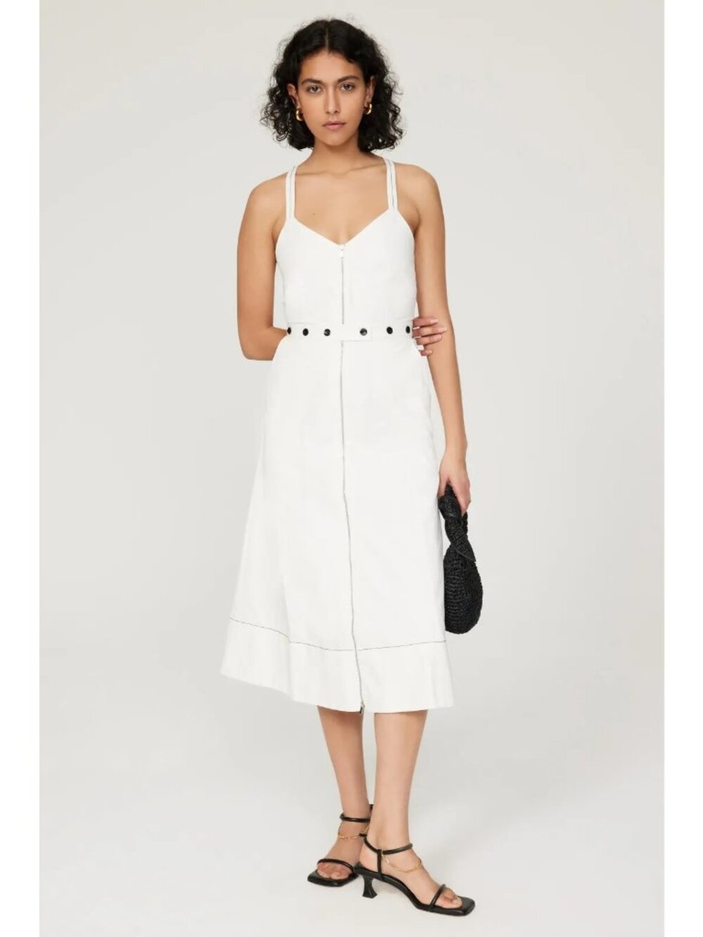 R-87. Proenza Schouler Front Zipper Sundress